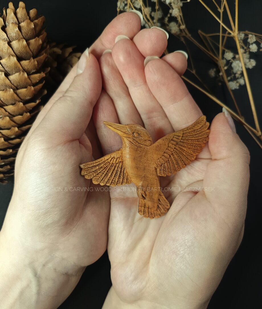 Broszka z zimorodkiem