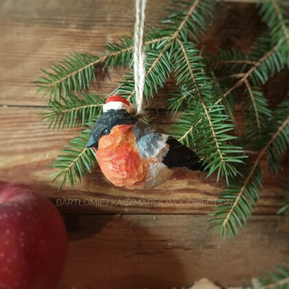 Ptaszek Gil - ozdoba na choinkę